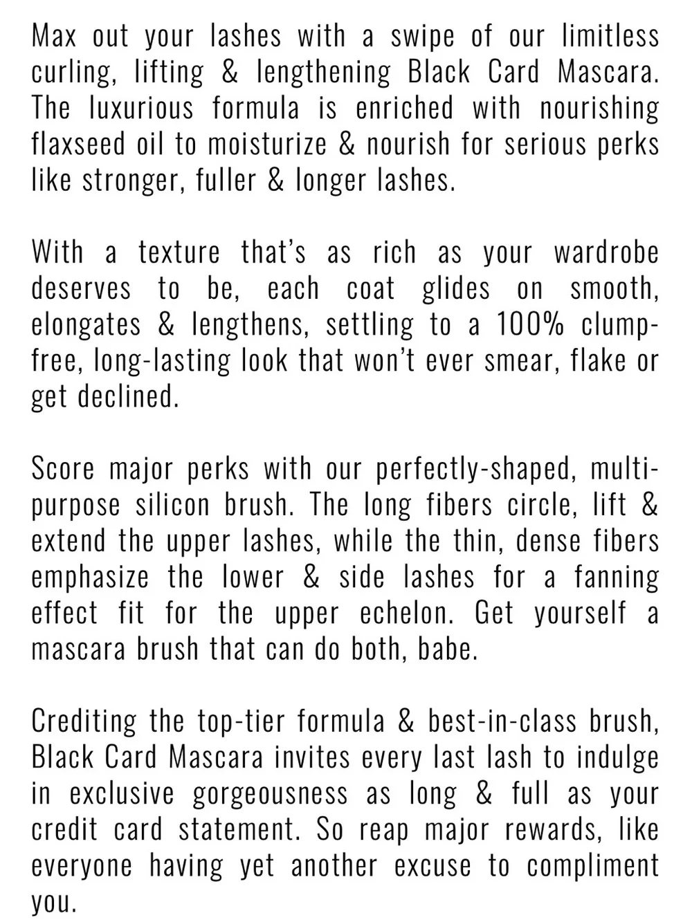 IL MAKIAGE Black Card Mascara